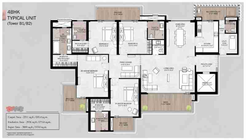 4 BHK Tower B1-B2